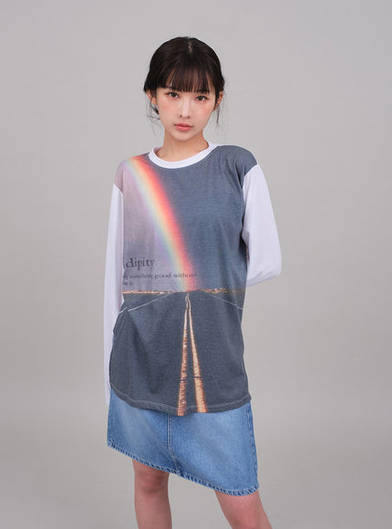 牛仔及膝裙C2701