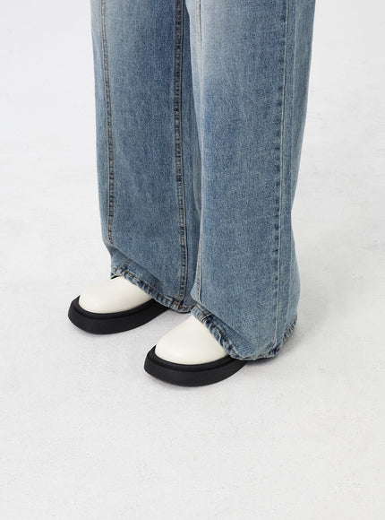 Round Toe Platform Loafer CM317