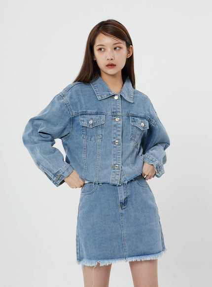 Sienna 短款牛仔褲夾克 CS21