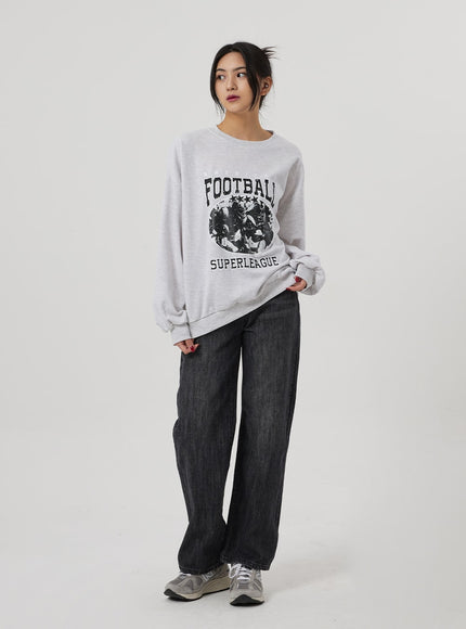 闊直腿牛仔褲 BF310