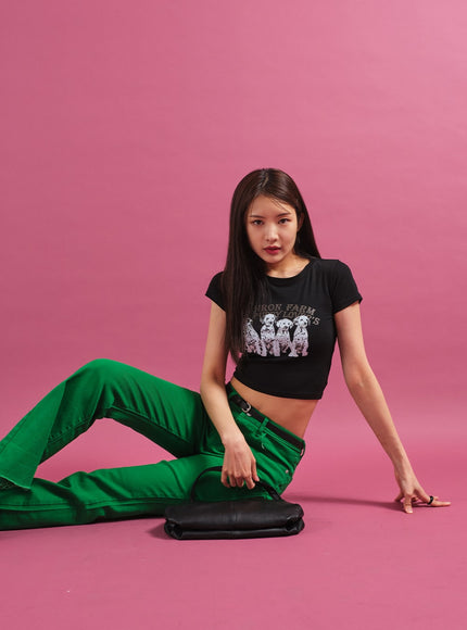 Dalmation 短款 T 卹 CY17