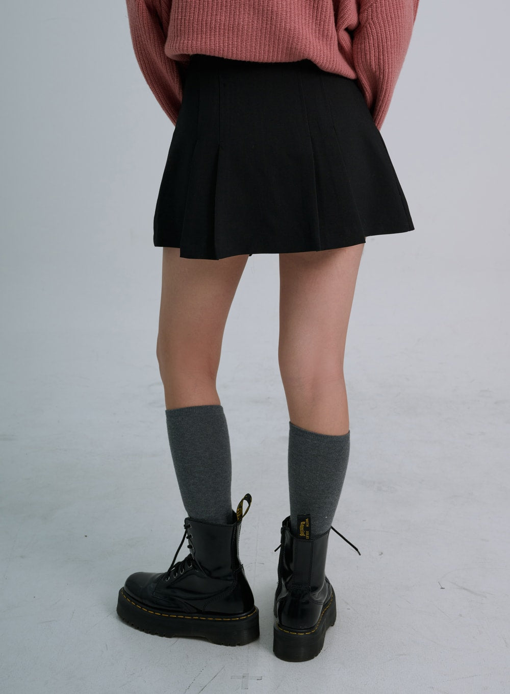 A-Line Pleated Mini Skirt CO21 - Lewkin