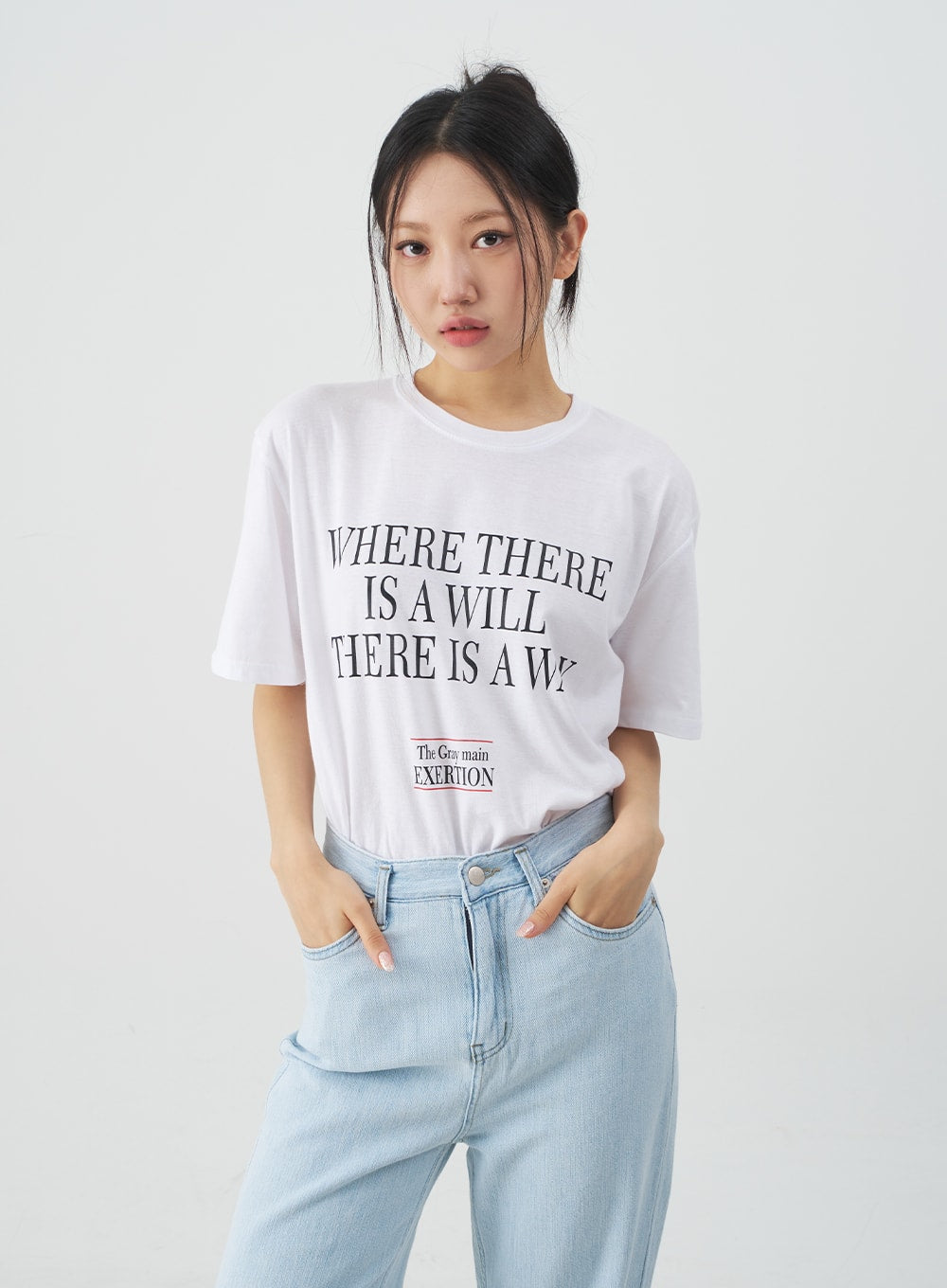 Lettered Loose Fit T-Shirt CY31