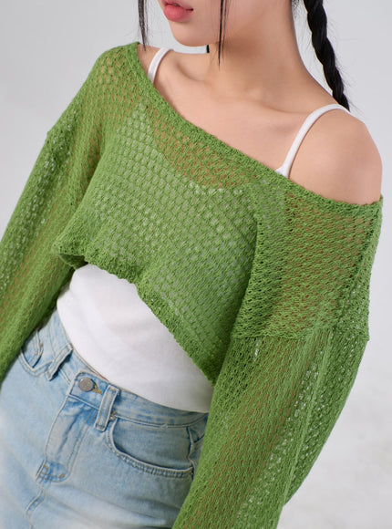 Cover-Up Cropped Top IA305