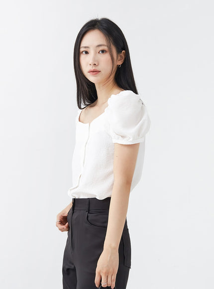 Satin Slit Straight Fit Tailored Pants OG10