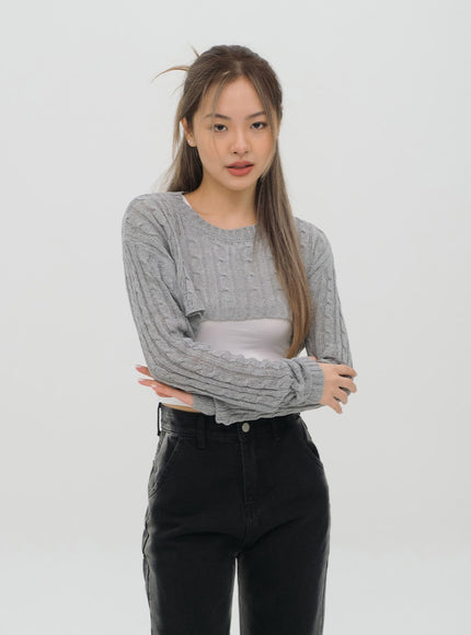 黑色牛仔褲C1002