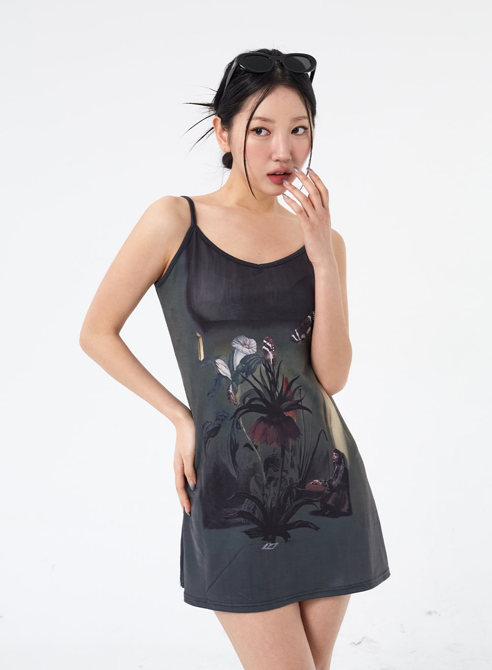 Graphic Sleeveless Mini Dress CM315