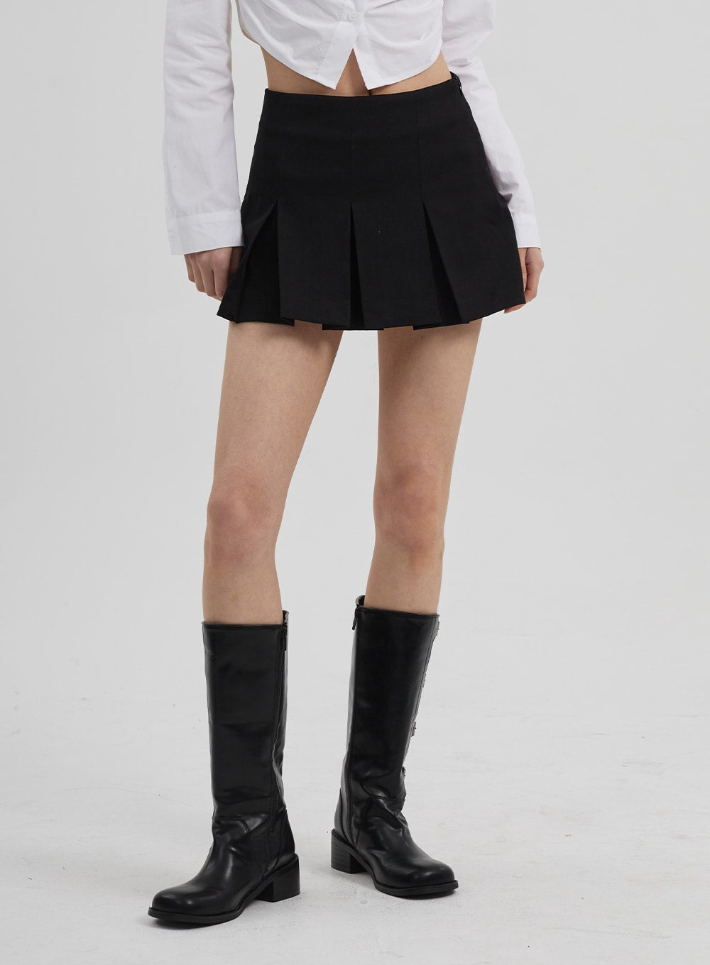 Black tennis skirt shop with belt loops