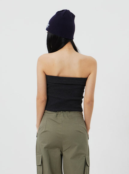 羅紋針織抹胸上衣 CF323