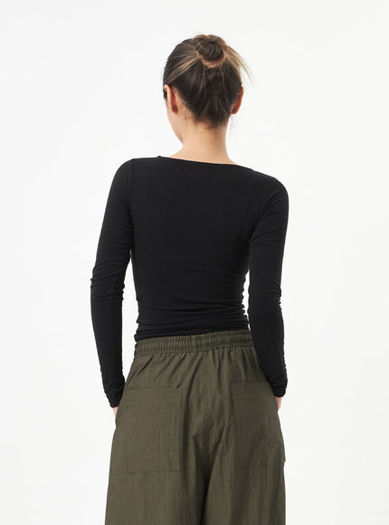 Square Neck Cropped Top CA318