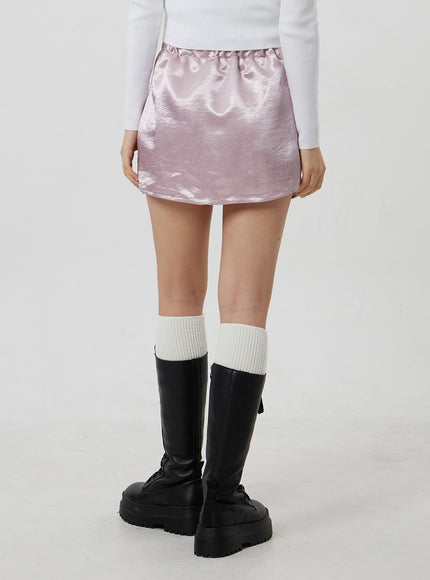 緞面迷你裙CJ330