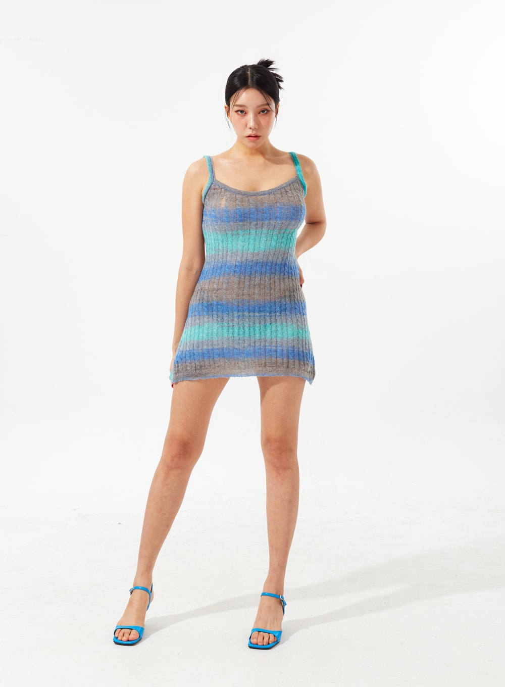 Stripe Knit Mini Dress IM323