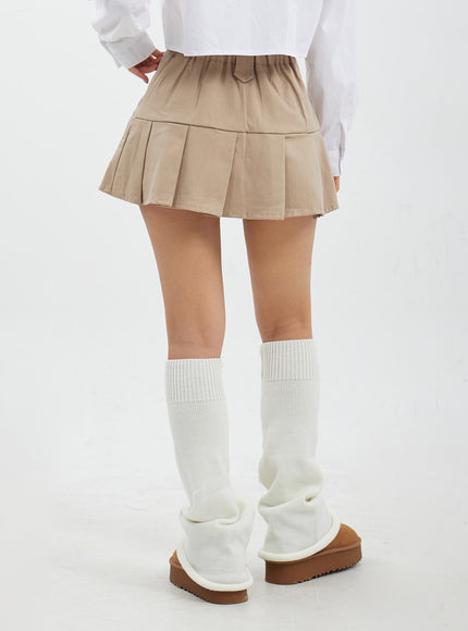 高腰百褶迷你裙CJ317