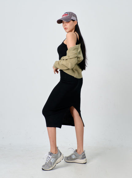 V 領針織開衫 IJ330