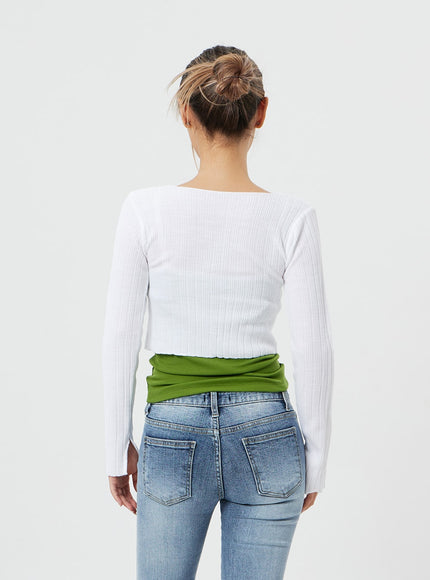 短款長袖開衫 CF317