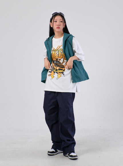 尼龍連帽背心 IA304