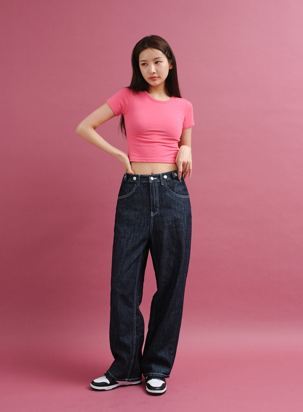 Summer Wide Leg Denim Pants CY25