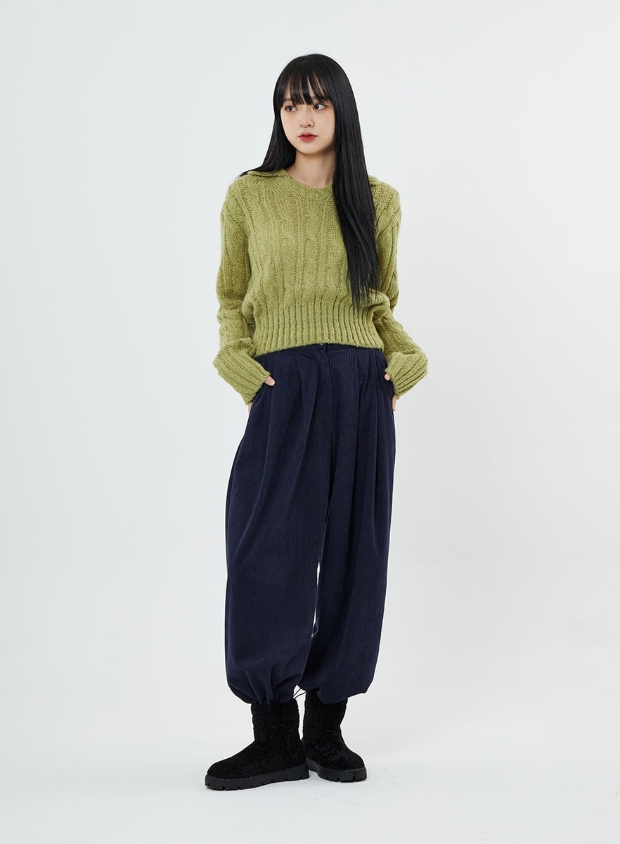 Corduroy Wide Pants BN03