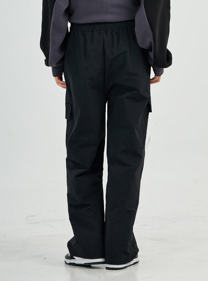 Selena 尼龍工裝寬褲 CS23