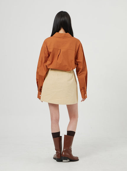 簡約百褶迷你裙OF324