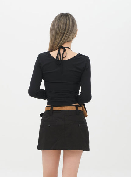 Halter neck Cropped Top C2001