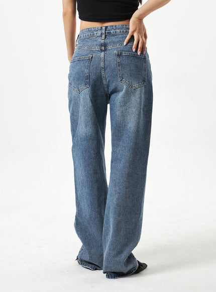Wrapped Wide Leg Jeans CA320