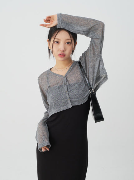 Summer Sheer Cropped Cardigan CJ07