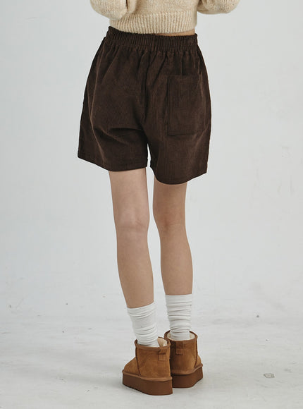 Corduroy Wide Shorts CD07