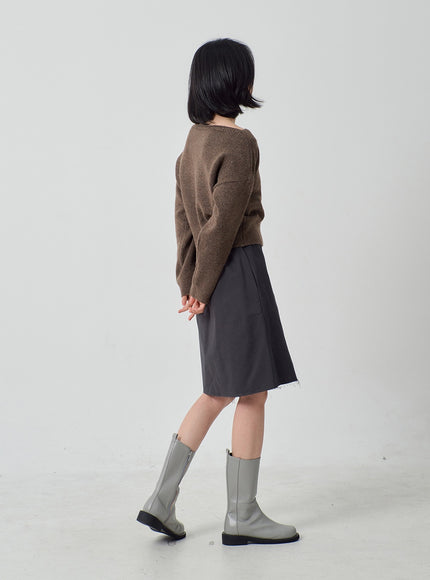 中小腿側拉鍊靴 OJ300