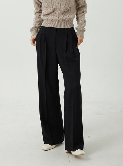 Wide Leg Tailored Pants OJ309