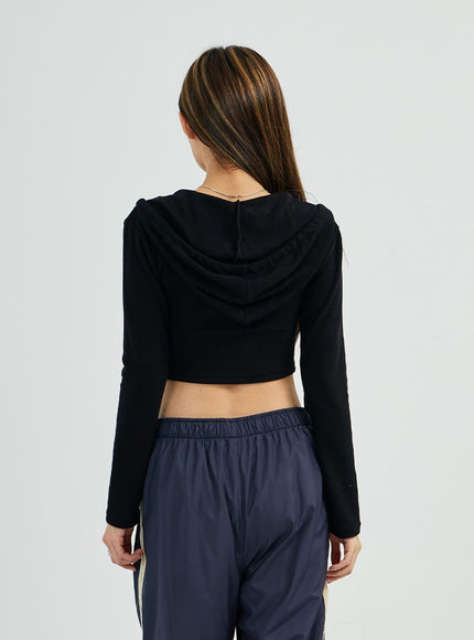 Wrap Crop Hoodie CS27