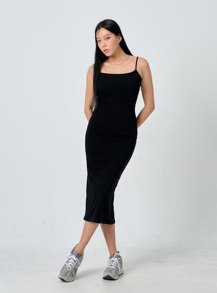 細肩帶長連衣裙 IJ330