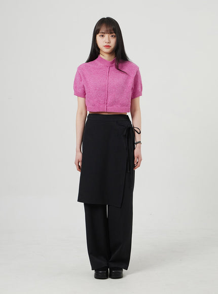 裹身裙闊腿褲OF324