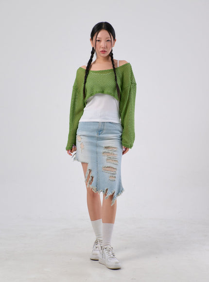 Cover-Up Cropped Top IA305