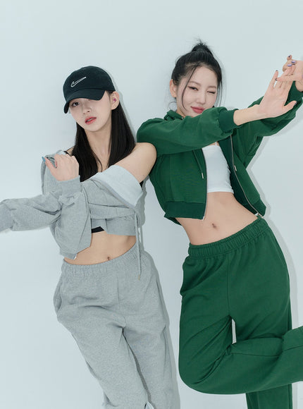 Lewkin Soft Basic Two Way Hoodie Zip Up C1210