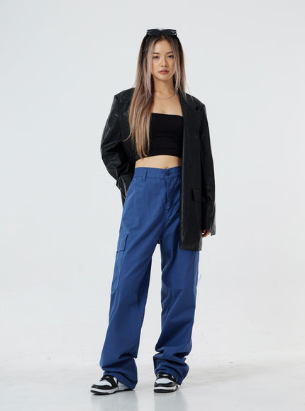 男女通用繫帶工裝褲 CS02