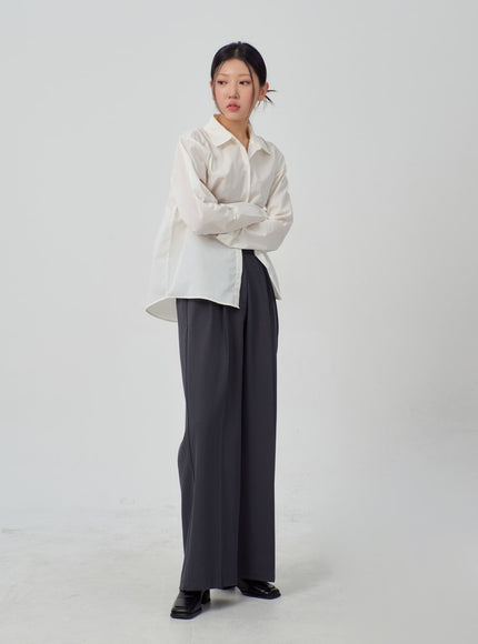 闊腿精裁褲 IM316