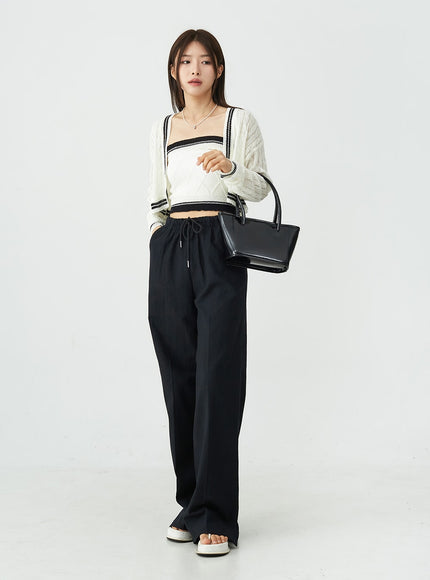 Slit Banded Pants OU12