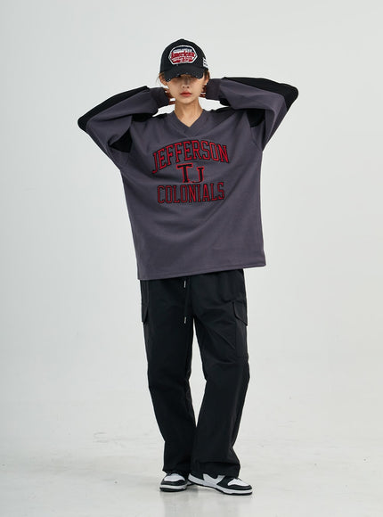 Selena 尼龍工裝寬褲 CS23