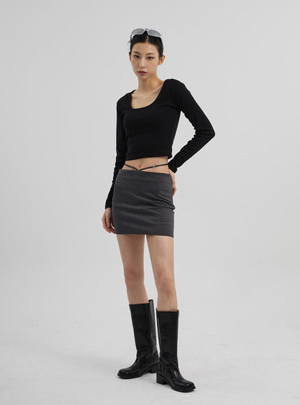 束腰迷你裙CF309
