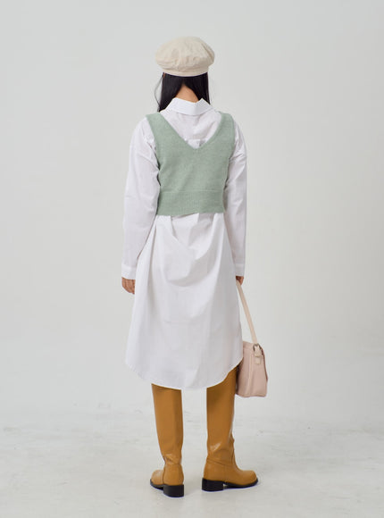 V領簡約背心 IM316