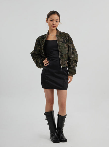 緞面迷你連衣裙CF313