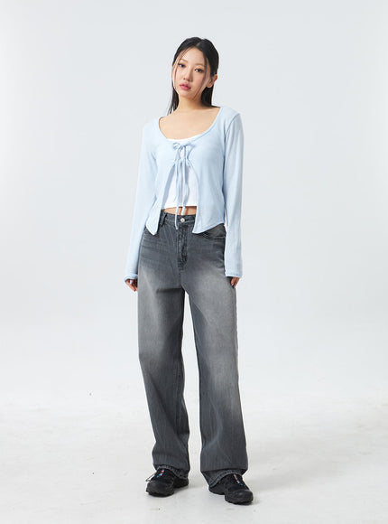 低腰中洗牛仔褲 CM327