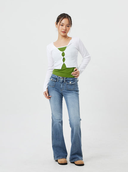 短款長袖開衫 CF317