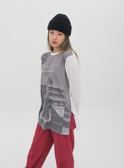 Puffer Jacket with Line Detail