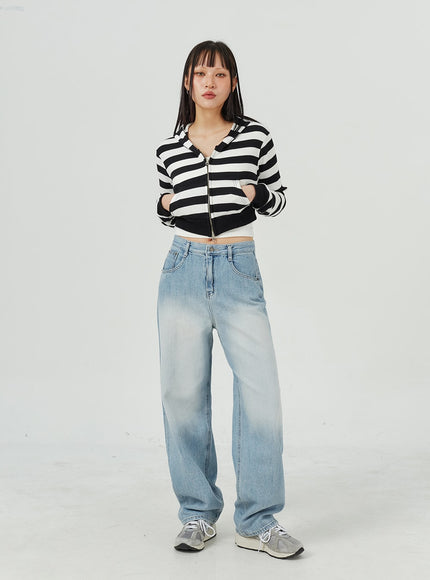 Light Wash Wide Jeans CM321