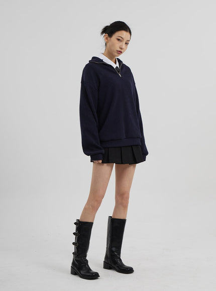 中腰百褶迷你裙CF308