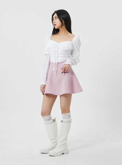 心形領短款襯衫 BF323