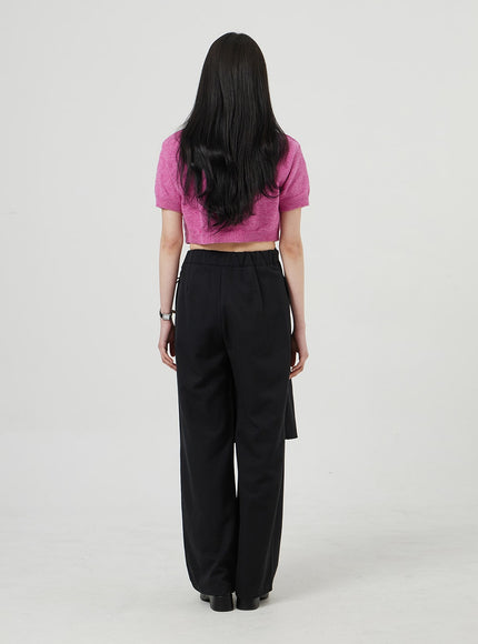 裹身裙闊腿褲OF324