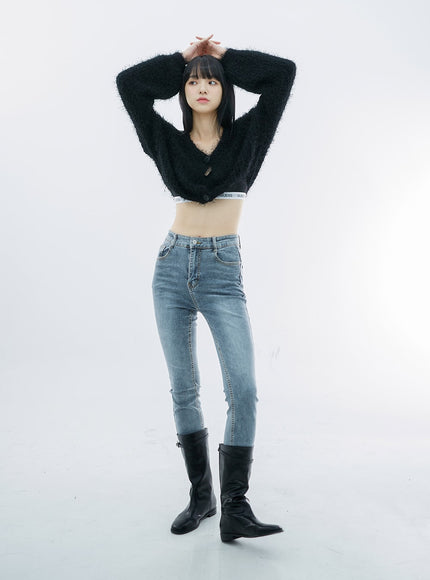 高腰長緊身褲 OO04